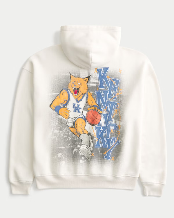 Men's Boxy University of Kentucky Wildcats Graphic Hoodie | Men's Sweatshirts & Sweatpants | Holl... | Hollister (US)