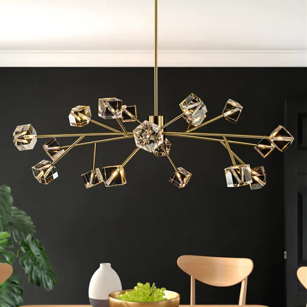 Griswold 18 - Light Dimmable Sputnik Modern Linear Chandelier | Wayfair North America