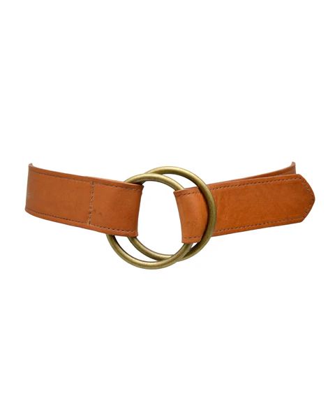 Josie Leather Belt - Cognac | ADA Collection