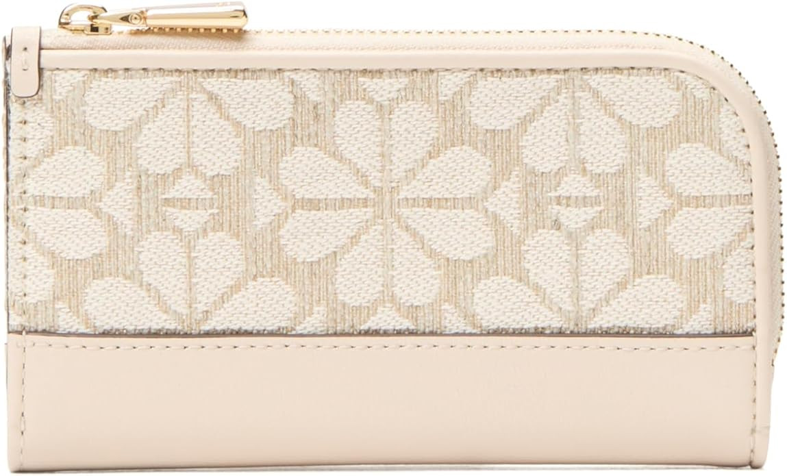 kate spade new york Devin Spade Flower Jacquard Small Slim Bifold Wallet | Amazon (US)