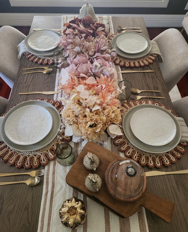 Did you know that Wayfair has everything you need to get ready for the upcoming holidays? I just got this dining room ready for fall with their new seasonal décor. My dining table (such an amazing find!) and dining chairs are also from Wayfair, and they are perfect, from its style to its price!

@wayfair #Wayfair #Ad #WayfairPartner #PaidLink  #fall #falldecor #diningroom #diningtable #thanksgiving #thanksgivingdinner #diningchair

#LTKHome #LTKOver40 #LTKHoliday