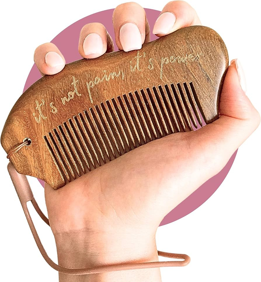 Cocoa & Cali Wooden Labor Comb | Premium Wood Birthing Comb Engraved with Birth Affirmation - Hos... | Amazon (US)