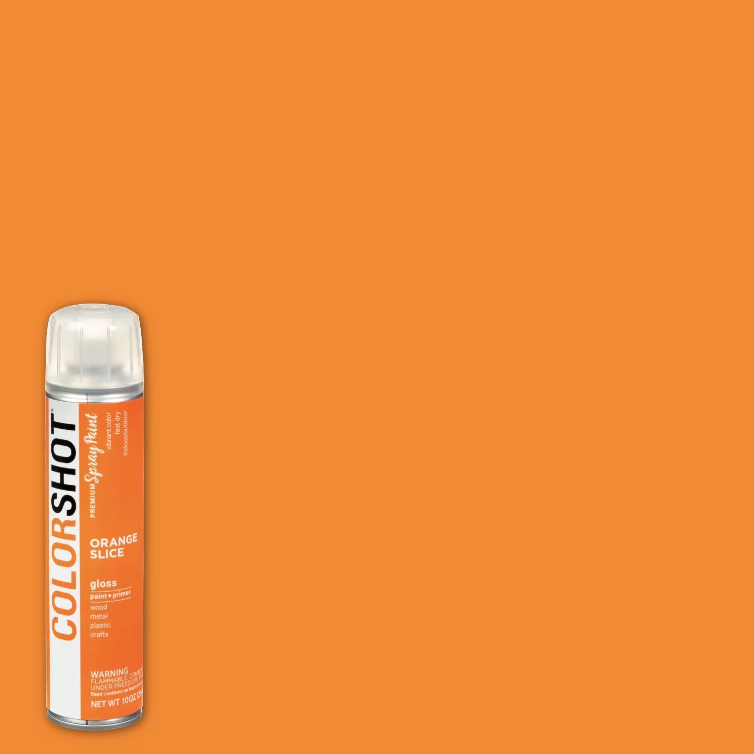 COLORSHOT Aerosol Spray Paint 10oz - Orange Slice - Orange - Gloss | Walmart (US)