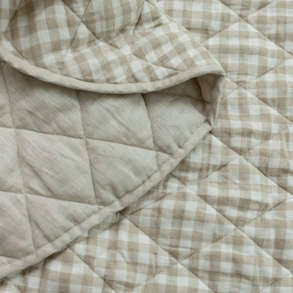 Frankie Lane French Linen.Reversible Playmat for Infants, Girl or boy. Nursery Decor Tummy time m... | Amazon (US)