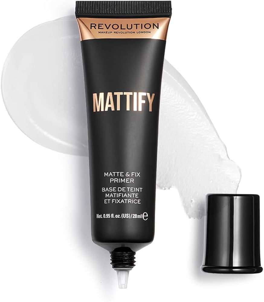 Makeup Revolution Mattify Matte and Fix Face Primer, Lightweight & Translucent Formula, for a Smo... | Amazon (US)