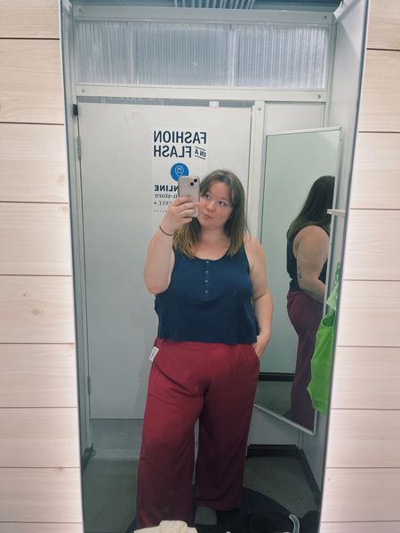 These magenta pants are so comfy and perfect for the office! 

The blue tank top is super soft and comfy but runs a bit big so I would size down unless you want to oversized look 

#LTKcurves #LTKSeasonal #LTKunder50