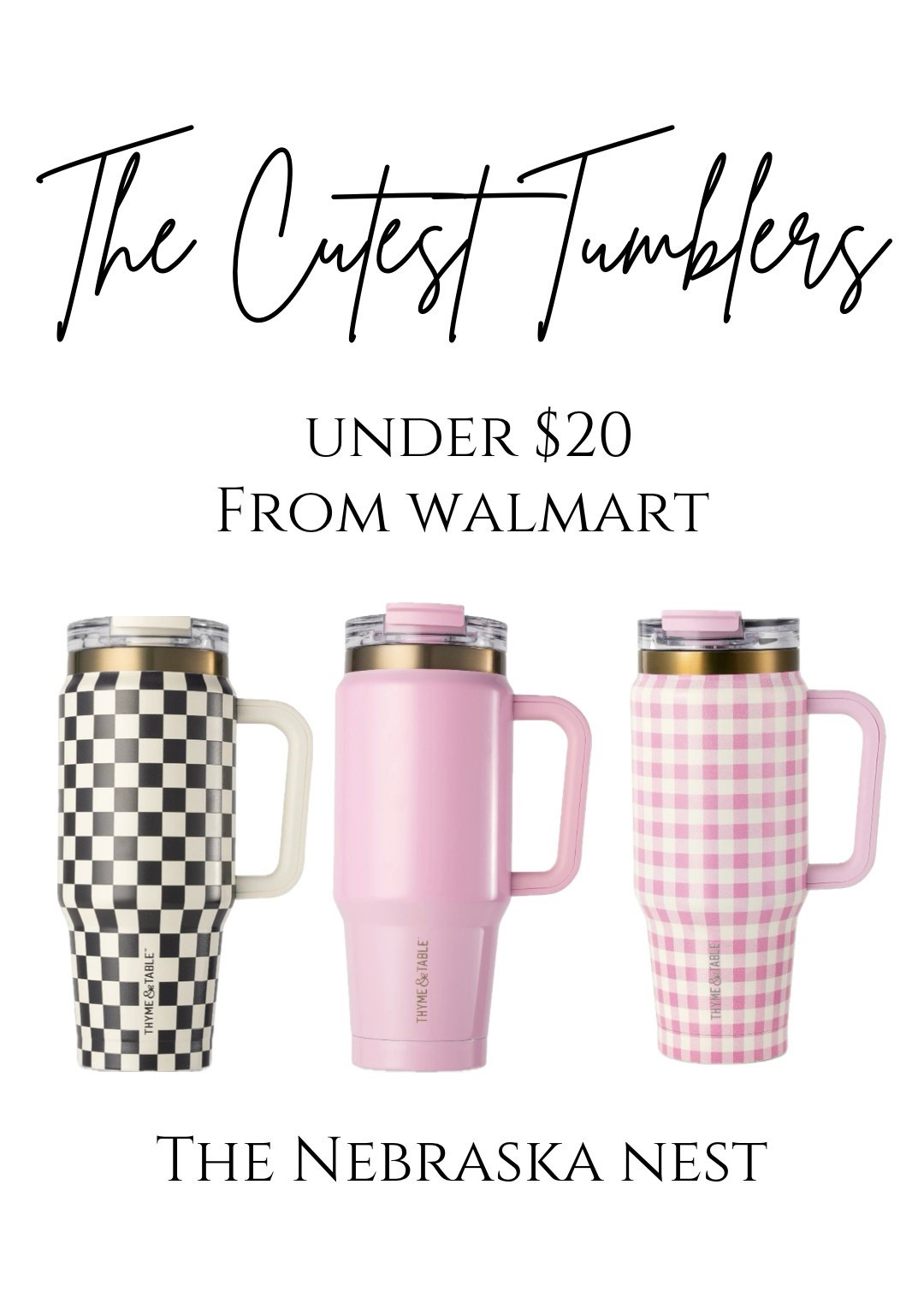 The CUTEST Walmart tumblers! Under $20! 💁🏼‍♀️🎀

#LTKSeasonal #LTKTravel #LTKGiftGuide