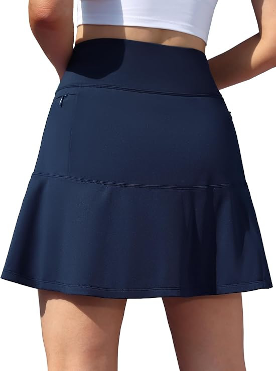 ATTRACO Tennis Skirts for Women with Shorts and Pockets Scalloped Athletic Golf Skorts | Amazon (US)