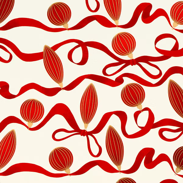 Punch Studio Magical Ornament Wrapping Paper | The Container Store