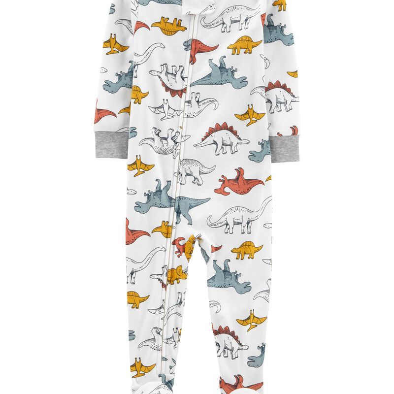 1-Piece Dinosaur 100% Snug Fit Cotton Footie PJs | Carter's