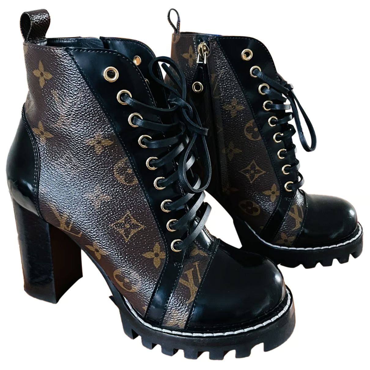 Louis Vuitton Star Trail leather ankle boots | Vestiaire Collective (Global)