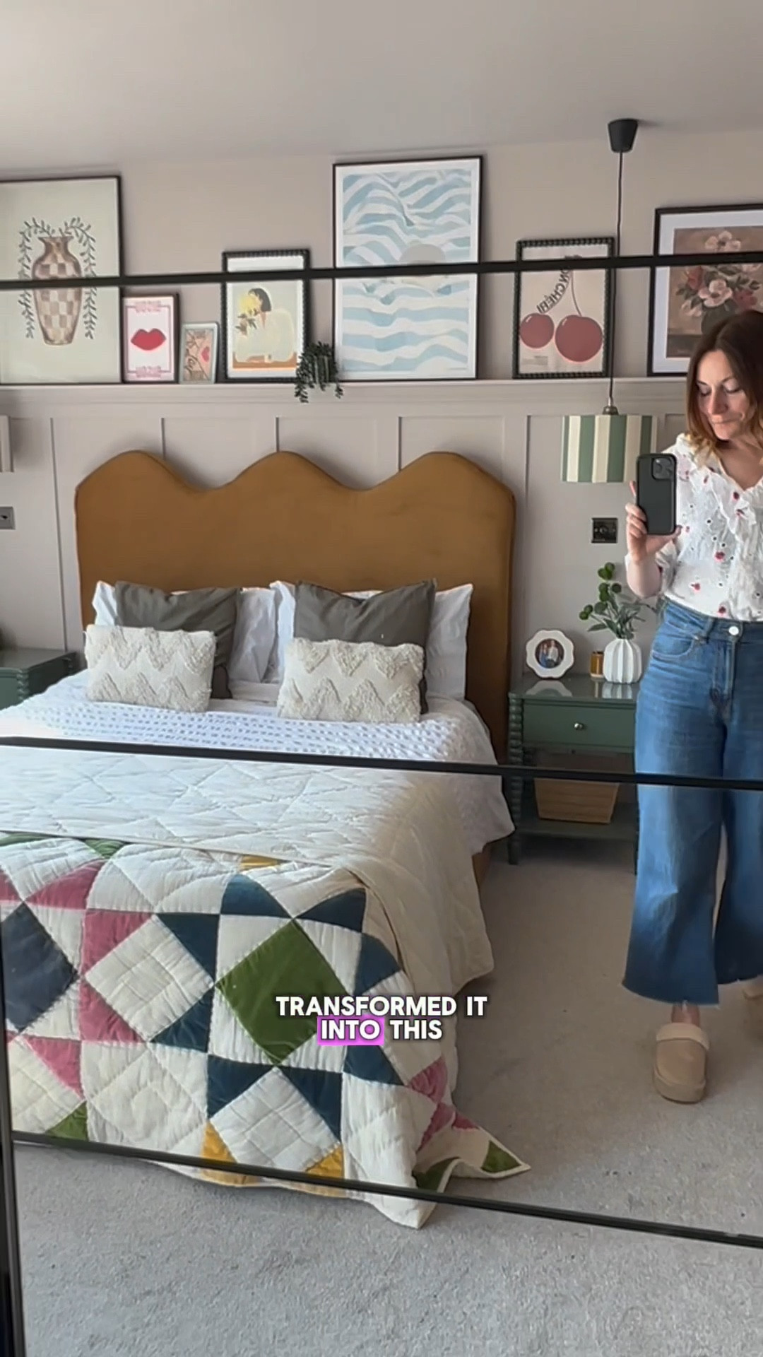 Everything in this reel….
Bedroom makeover complete!