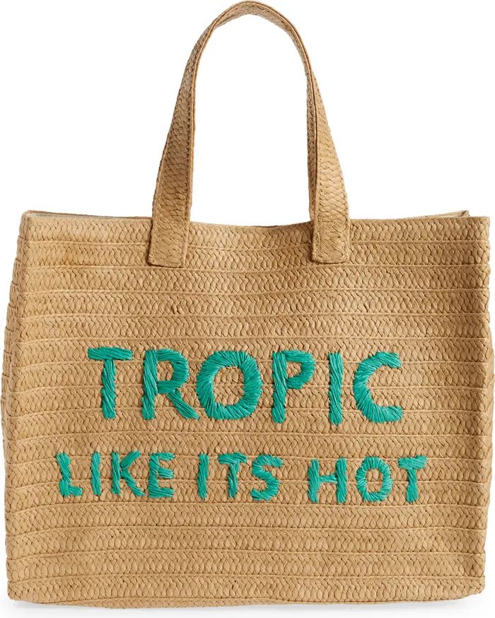 Tropic Like Its Hot Straw Tote | Nordstrom