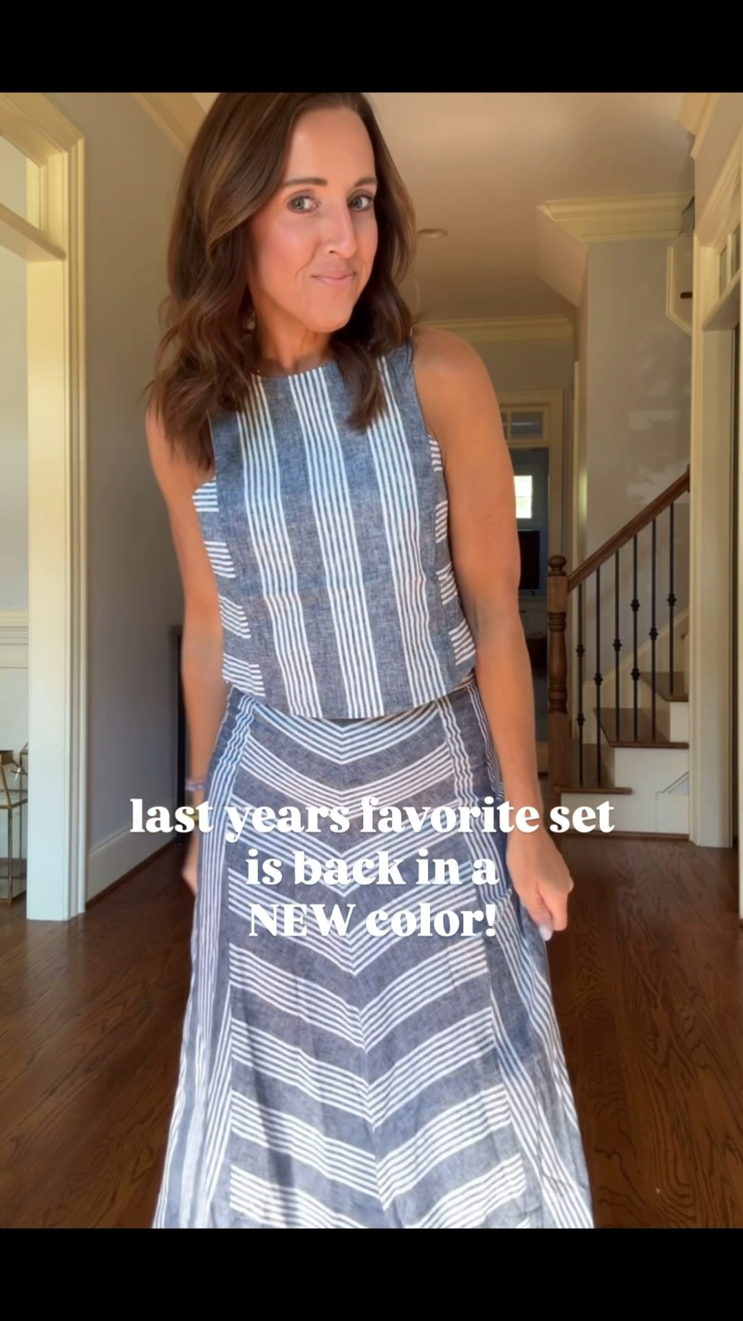 Last years favorite matching set is back in a chambray blue! Loft matching set. 
Top 2 (0 fits too just fitted)
Skirt 0 regular

#LTKootd #LTKSeasonal #LTKSaleAlert