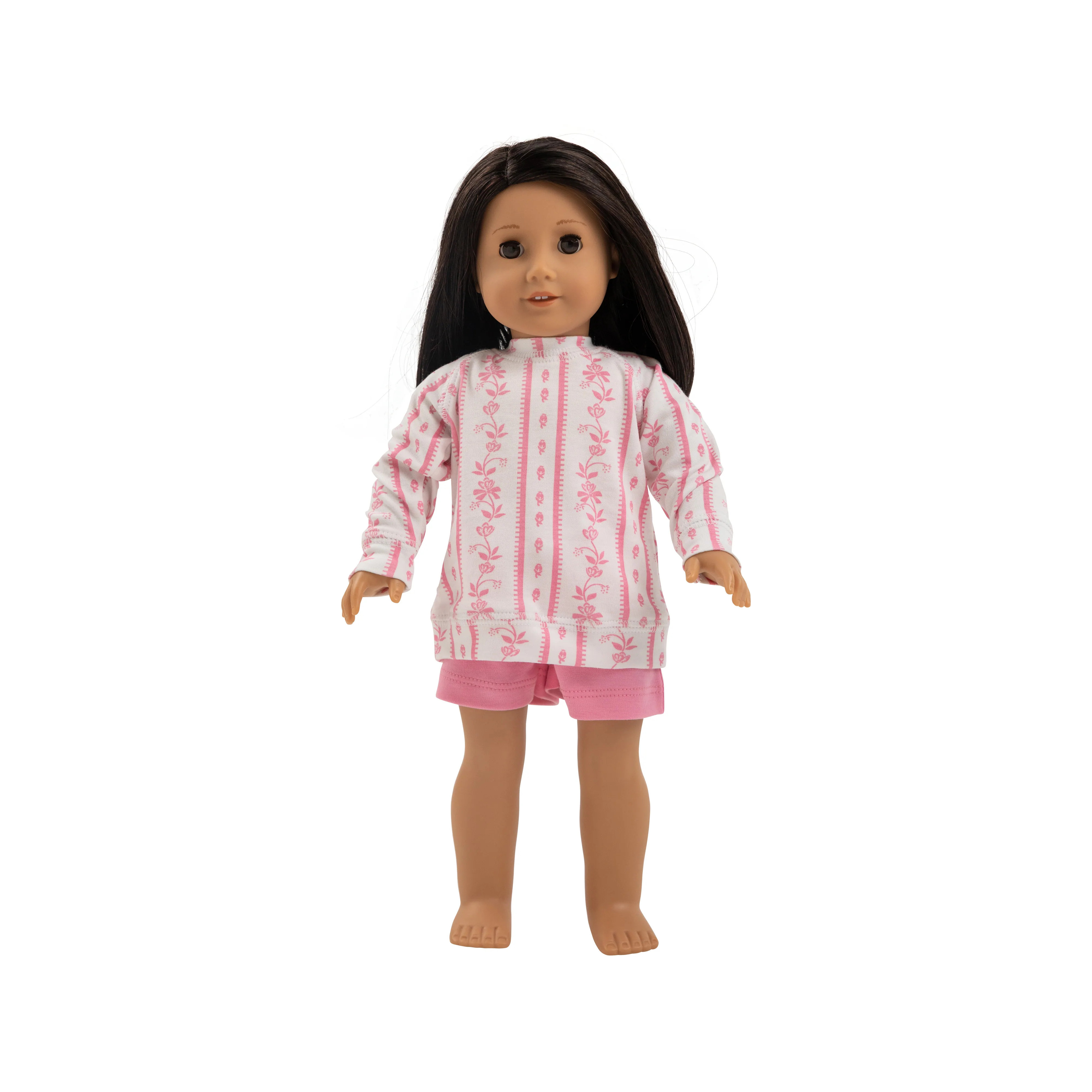 Dolly's Cassidy Comfy Crewneck Short Set - French Country Coterie with Hamptons Hot Pink | The Beaufort Bonnet Company