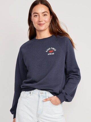 Vintage Crew-Neck Sweatshirt for Women | Old Navy (US)