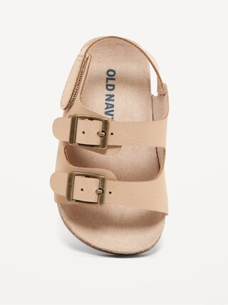 Faux-Leather Buckled Strap Sandals for Baby | Old Navy (US)