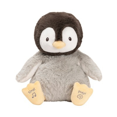 Baby GUND Animated Kissy the Penguin Plush, Singing Stuffed Animal Baby Toy for Ages 0 and Up, Black/White/Grey, 12" | Target