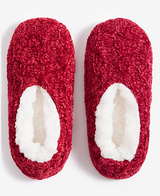 Charter Club Women's Cable Chenille Ped Slipper Socks, Created for Macy's - Macy's | Macy's