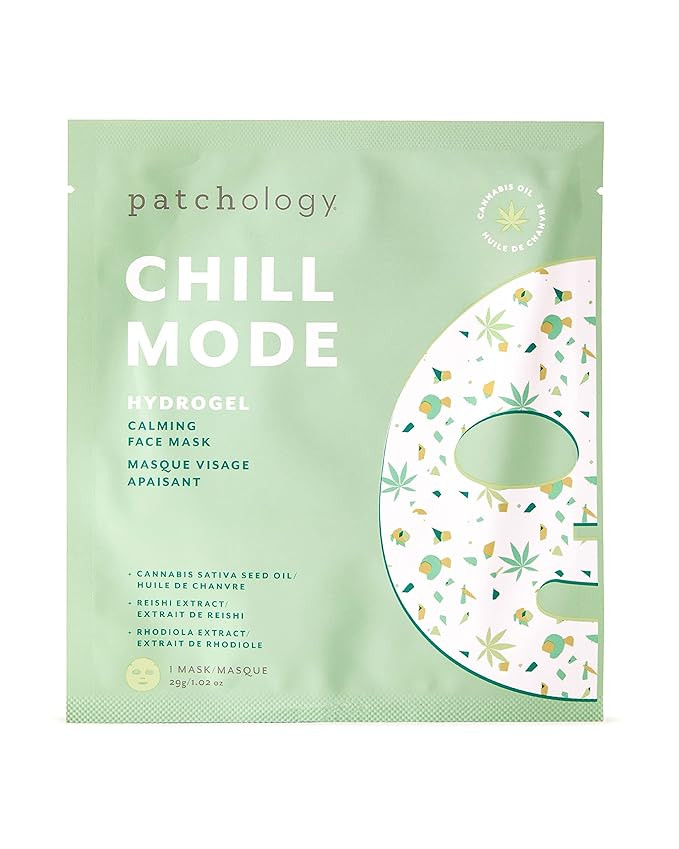 Hydrogel Face Mask with Cannabis and Sativa Seed Oil - Patchology Chill Mode - Gel Face Mask for ... | Amazon (US)