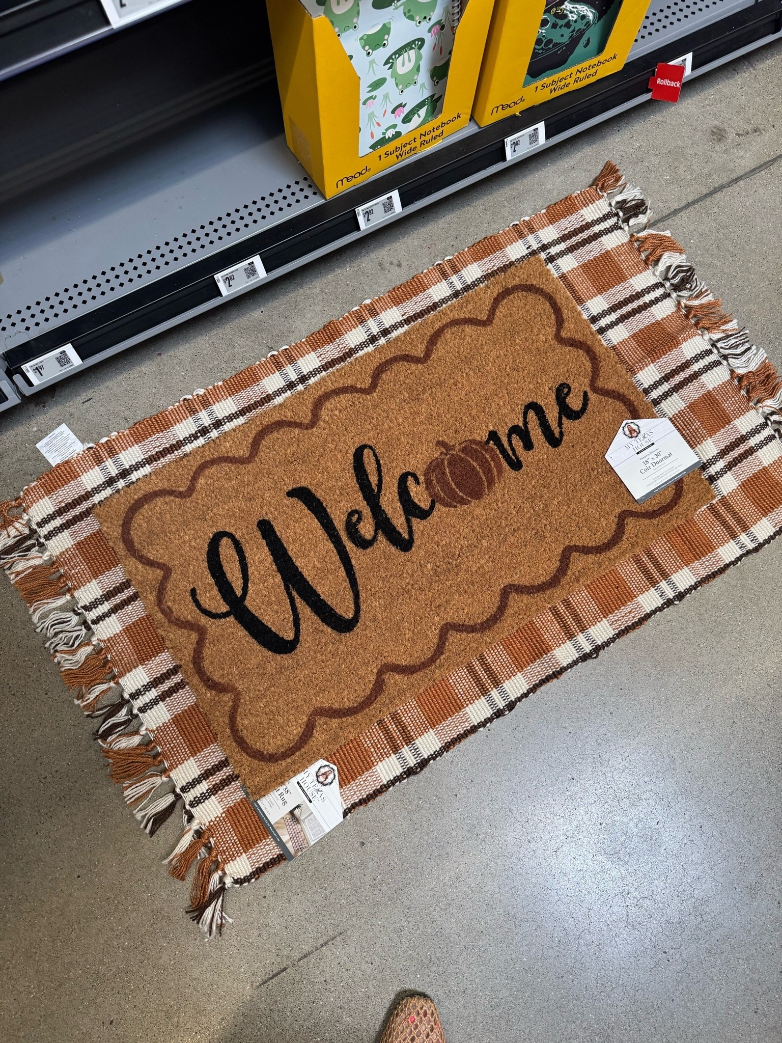 $10 Walmart My Texas House Multicolor Welcome Pumpkin Outdoor Coir Doormat, 18" x 30"
#walmart @Walmart

#LTKHome #LTKSeasonal
