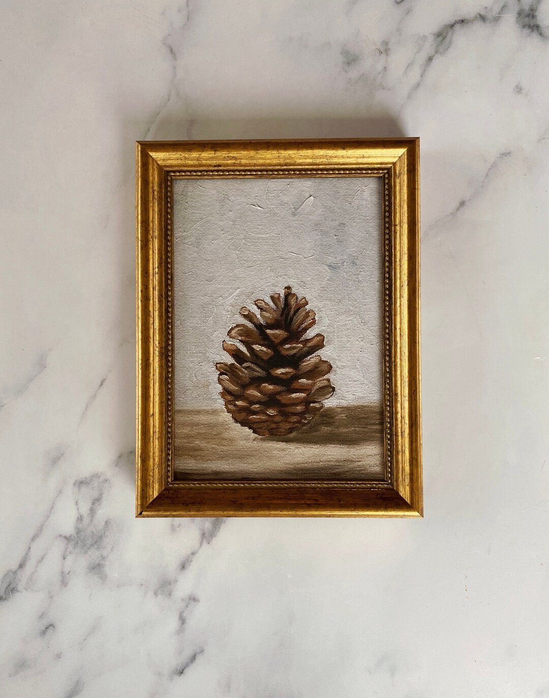 PINE CONE Art Print Unframed Pine Cone Oil Painting Print Oil Painting Rustic Oil Painting Woodla... | Etsy (US)