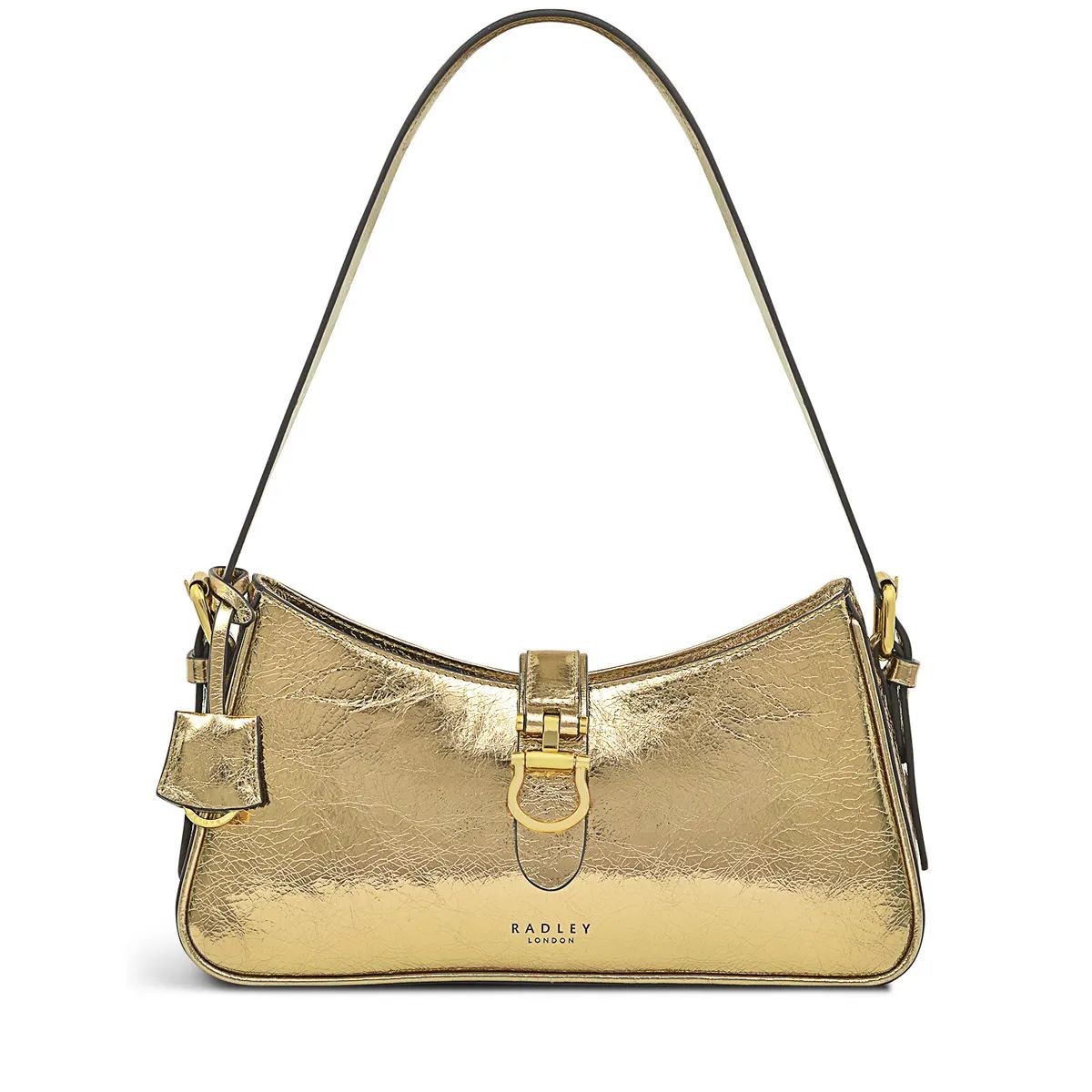 Gold Medium Shoulder Bag | Linden Gardens Metallic | Radley | Radley London US