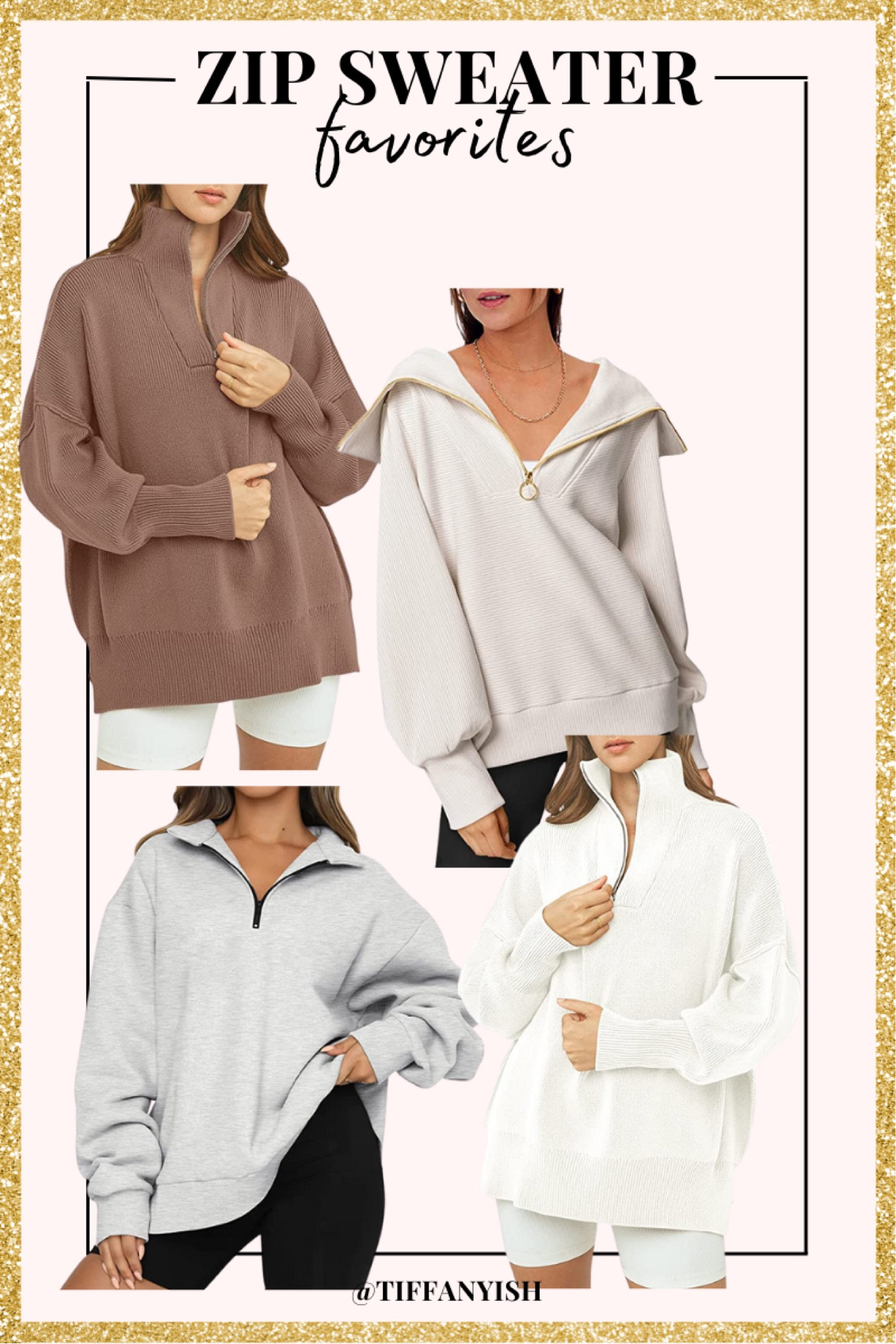 Zip up sweater 
Zipper pullover 
Amazon fashion 
Winter fashion
Casual outfit ideas 

#LTKunder50 #LTKfit #LTKFind