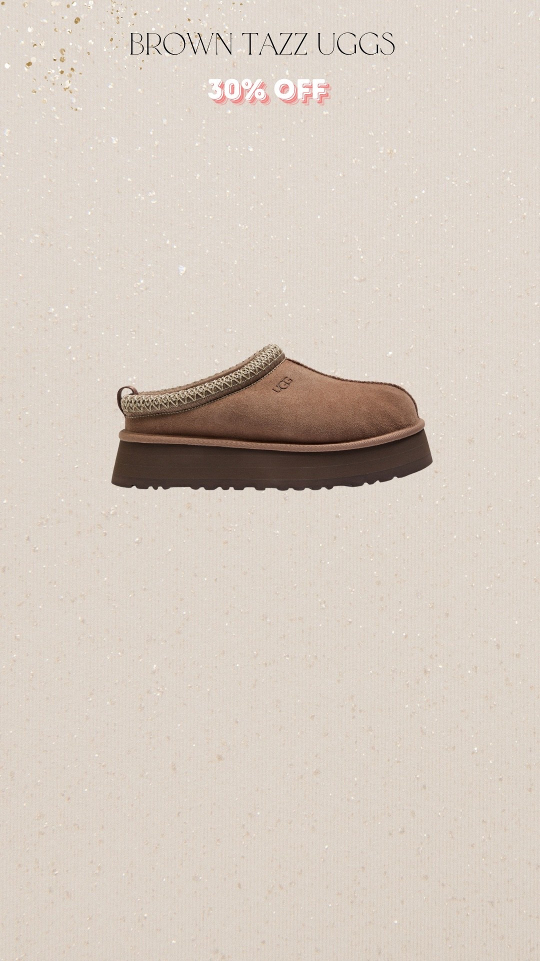 30% off my hickory brown tazz uggs . I never see discounts like this on Uggs. A nice Christmas present too . 


Autumn outfits
Winter outfits
Mum style 
Discount 
Casual outfit 
Black Friday 
Christmas gift 
Giftguide

#LTKshoes #LTKuk #LTKxHarveyNichols