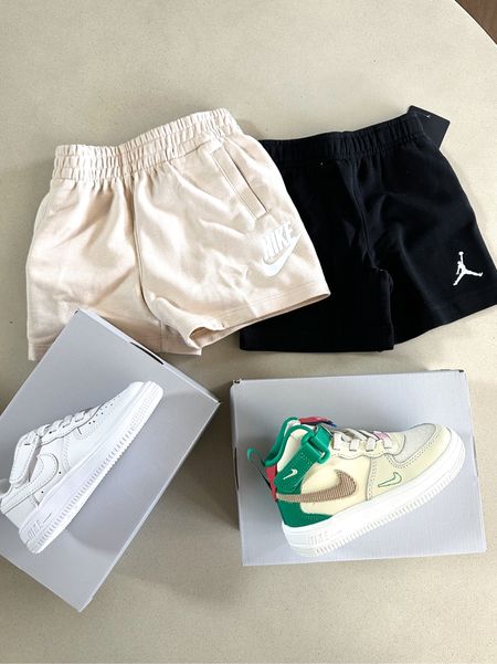 Some new finds for Van! Love these toddler boys Nike athletic shorts. So diff for summer. Also grabbed a pair of low top and high top Nikes for him 

#LTKfindsunder50 #LTKshoecrush #LTKkids