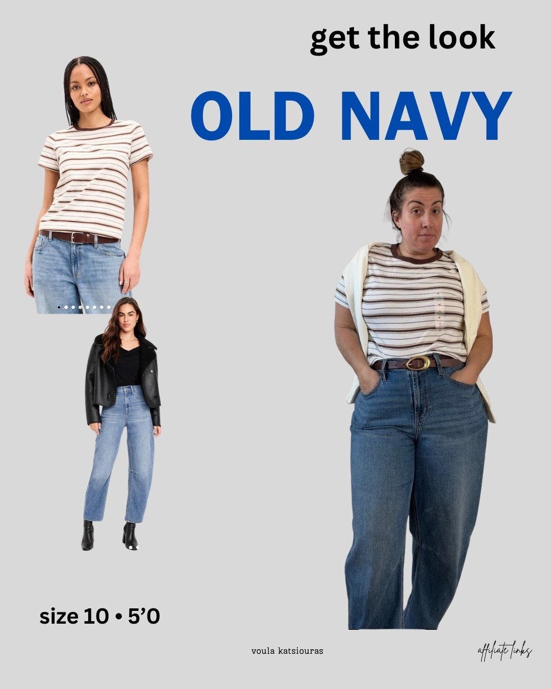 this striped tee is literally $9.99 😭👏

proof you do not need a whole new wardrobe to put together a cute outfit

here’s how i’d style it for real life:
🤍 denim or barrel sweats
🤍 layered with gold jewelry
🤍 oversized sunnies + a slick bun
🤍 easy sandals or sneakers
🤍 throw on and still feel put together energy

the affordable basics at Old Navy have honestly been so good lately 👀

size m in tshirt
size 10 in jeans

#LTKcanada #LTKsale #LTKmidsize