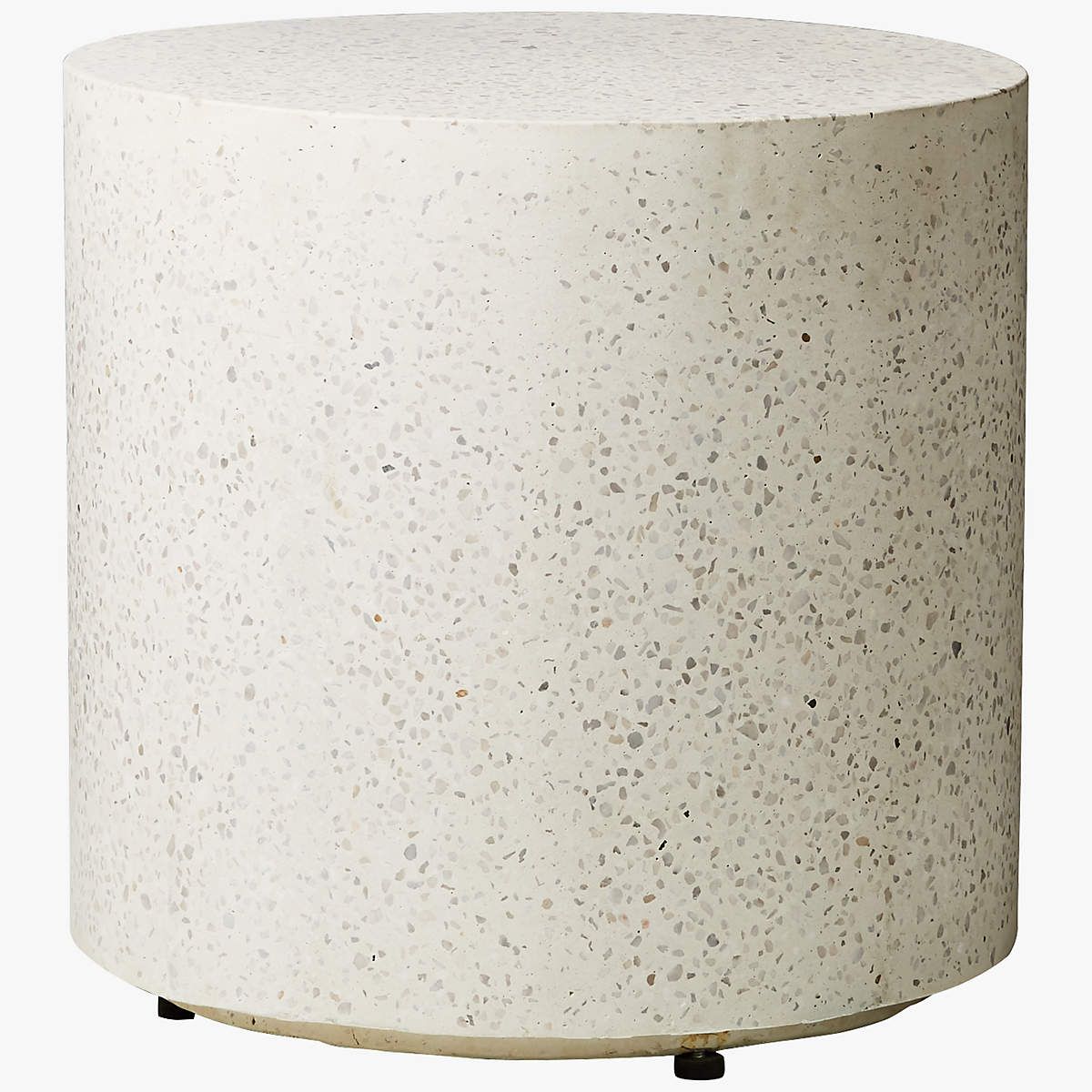 Terrazzo Black Outdoor Patio Side Table + Reviews | CB2 | CB2