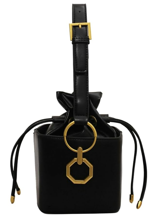 Casual Bucket Bag Trendy Crossbody Bags For Women Vegan Leather Handbags Elegant Clutch Purses Wo... | Amazon (US)