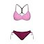 CUPSHE Women's 2 Piece Bikini Set Back Braided Straps with Reversible Bottom | Amazon (US)