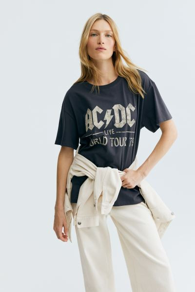 Oversized Printed T-shirt | H&M (US + CA)