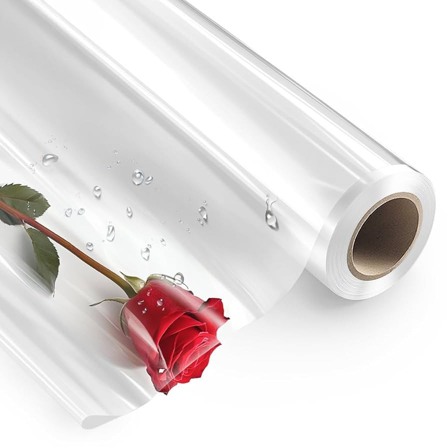 PerkHomy Clear Cellophane Wrap Roll 16" x 100' 3 Mil Thick Cellophane For Gift Basket Treats Good... | Amazon (US)