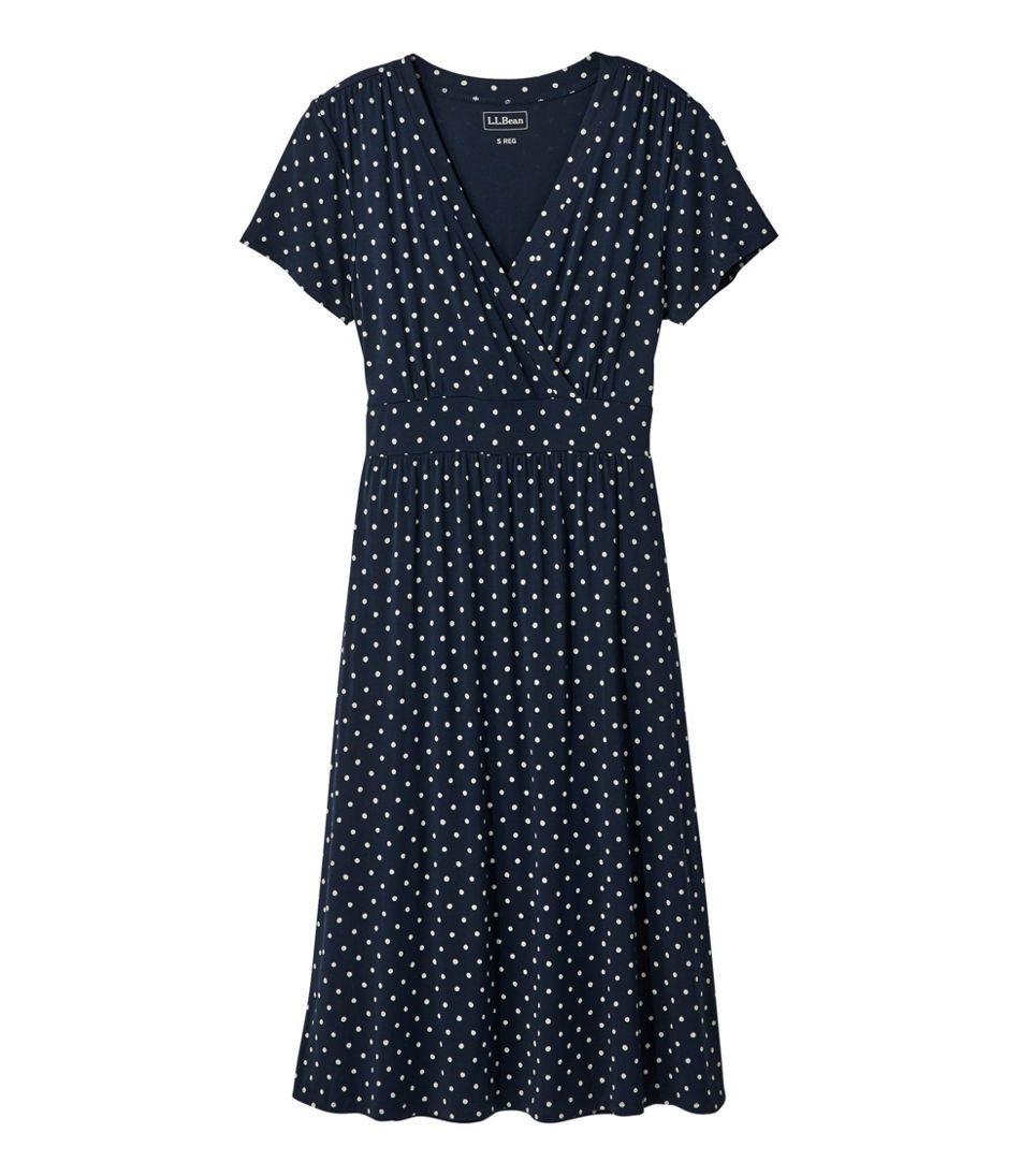 Women's Summer Knit Dress, Short-Sleeve Print | L.L. Bean