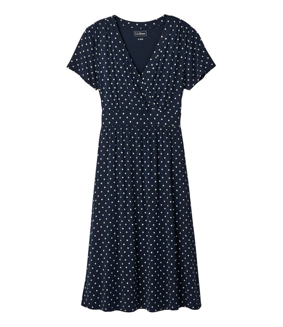 Women's Summer Knit Dress, Short-Sleeve Print | L.L. Bean