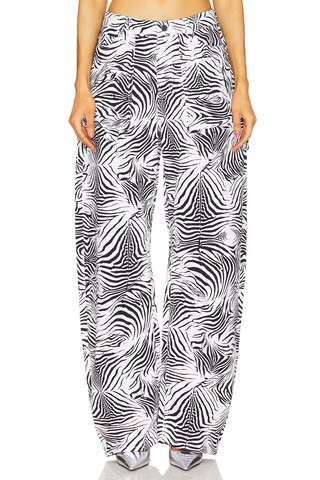 AFRM Rhett Carpenter Barrel Jeans in Zebra Print from Revolve.com | Revolve Clothing (Global)