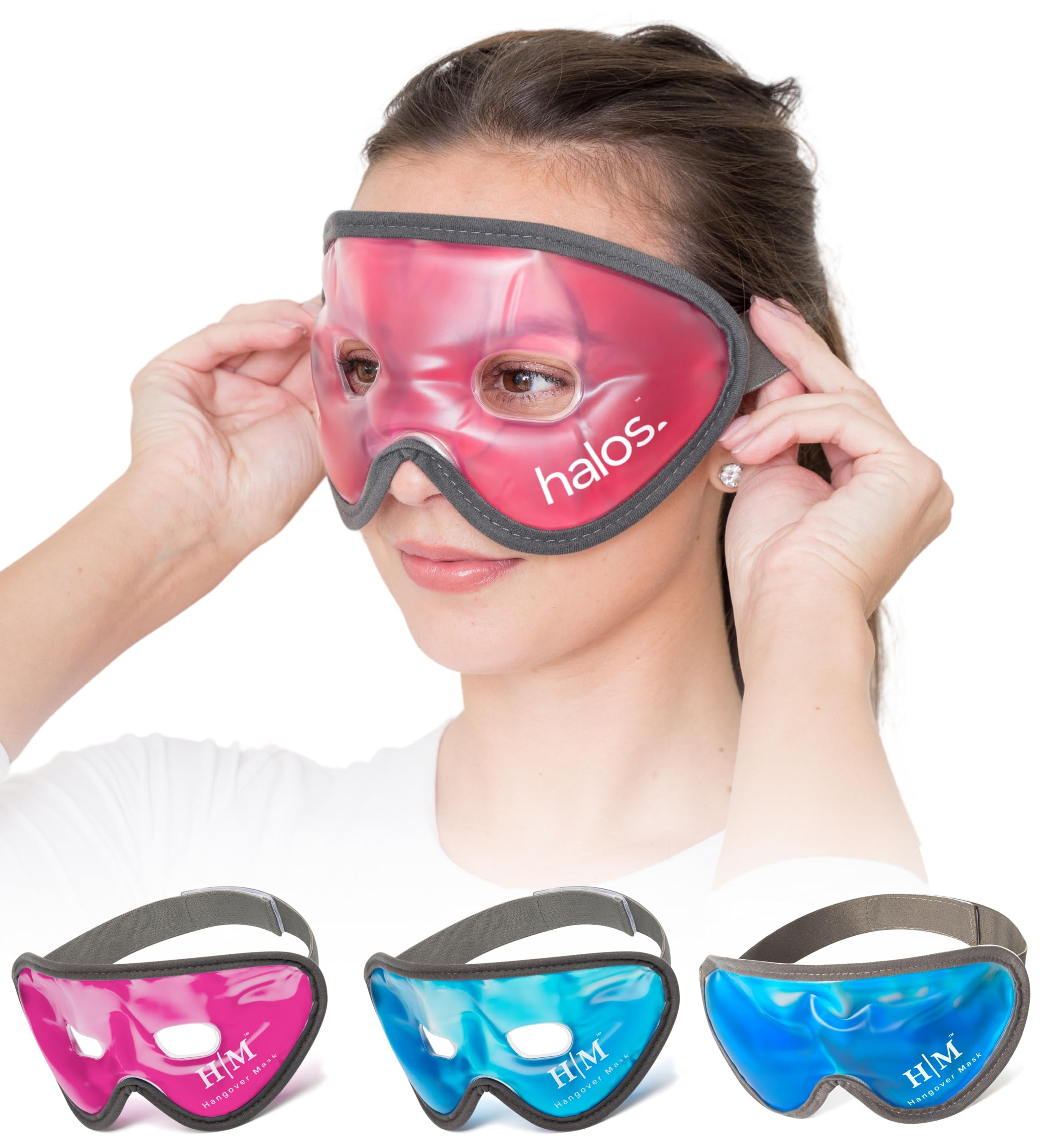 HM Cooling Eye Mask - Reusable Gel Cold Pack Soothes Puffy Eyes, Dark Circles & Hangovers - Relie... | Amazon (US)