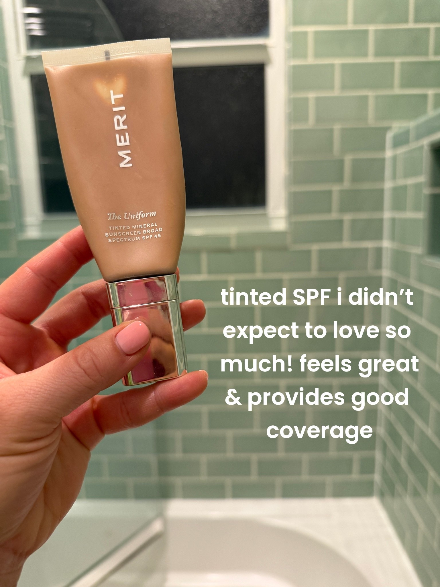I was surprised at how much I love this tinted SPF from merit. I’ve used and loved EltaMD tinted moisturizer forever and still love that— the Elta feels more like a lotion but this merit wears more like a foundation (IMO). Provides good coverage and doesn’t feel heavy!

#LTKBeauty