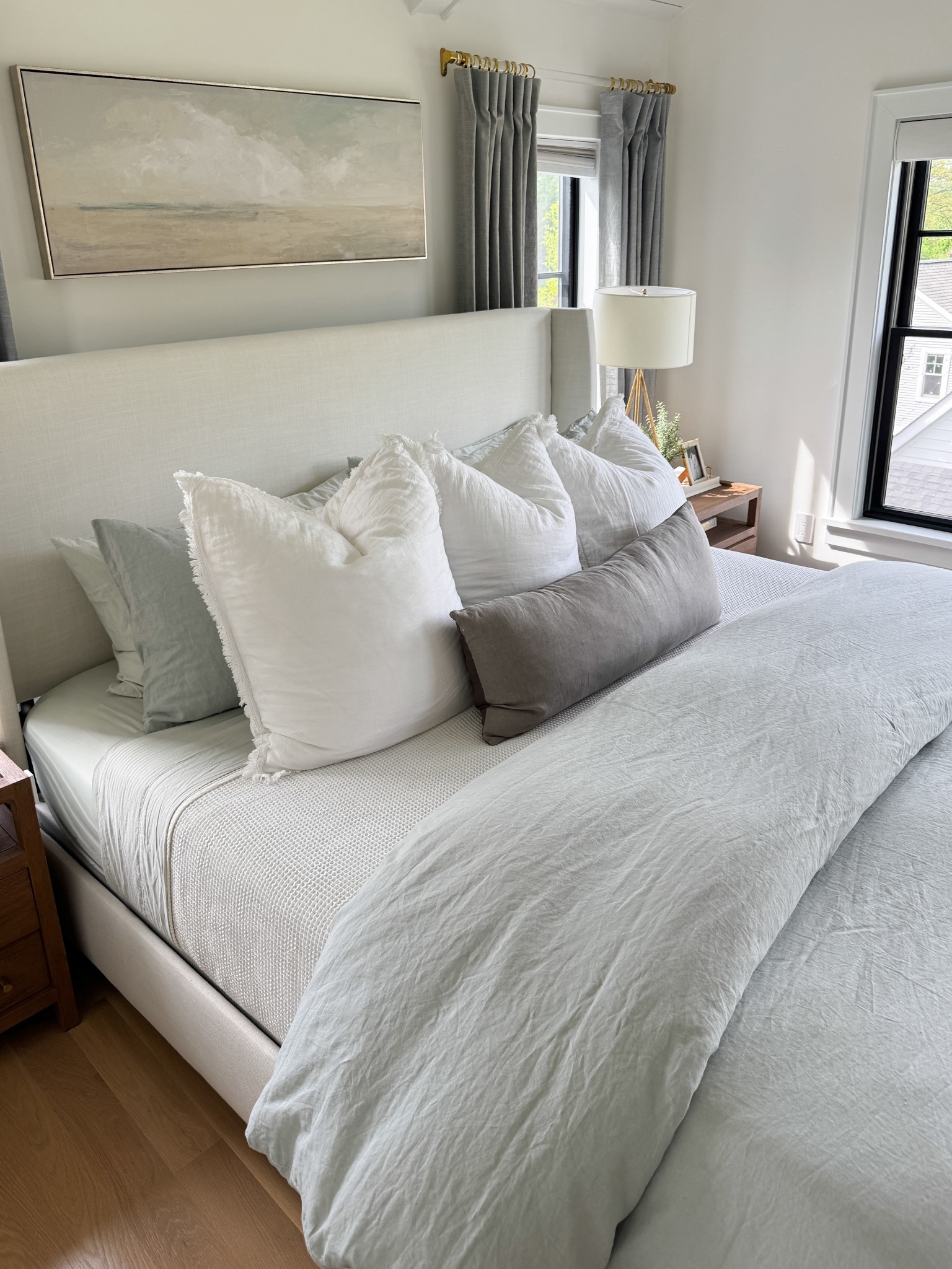 Resetting our bedroom with pieces that feel as good as they look. I chose soft and cooling organic cotton percale sheets and a 100% linen duvet from Quince—light, breathable, and effortlessly lived-in. The Mist color adds the softest blue/gray layer that I am in love with. It feels like a forever bedding combination! @quince #quincepartner #quince #ltkhome

#LTKSaleAlert #LTKHome