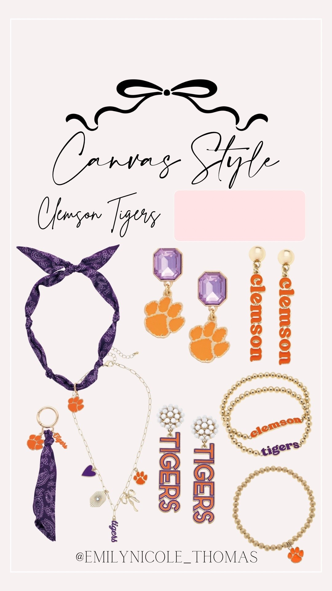 Clemson Tigers Accessories 🐯🧡💜

Canvas Style, Clemson Tigers, Clemson University, college game day, college football, college basketball, college sports, game day accessories, game day fit, game day outfit, scarf necklace, charm necklace, earrings, beaded earrings, beaded bracelets, & school spirit

#LTKU #LTKFindsUnder100 #LTKStyleTip