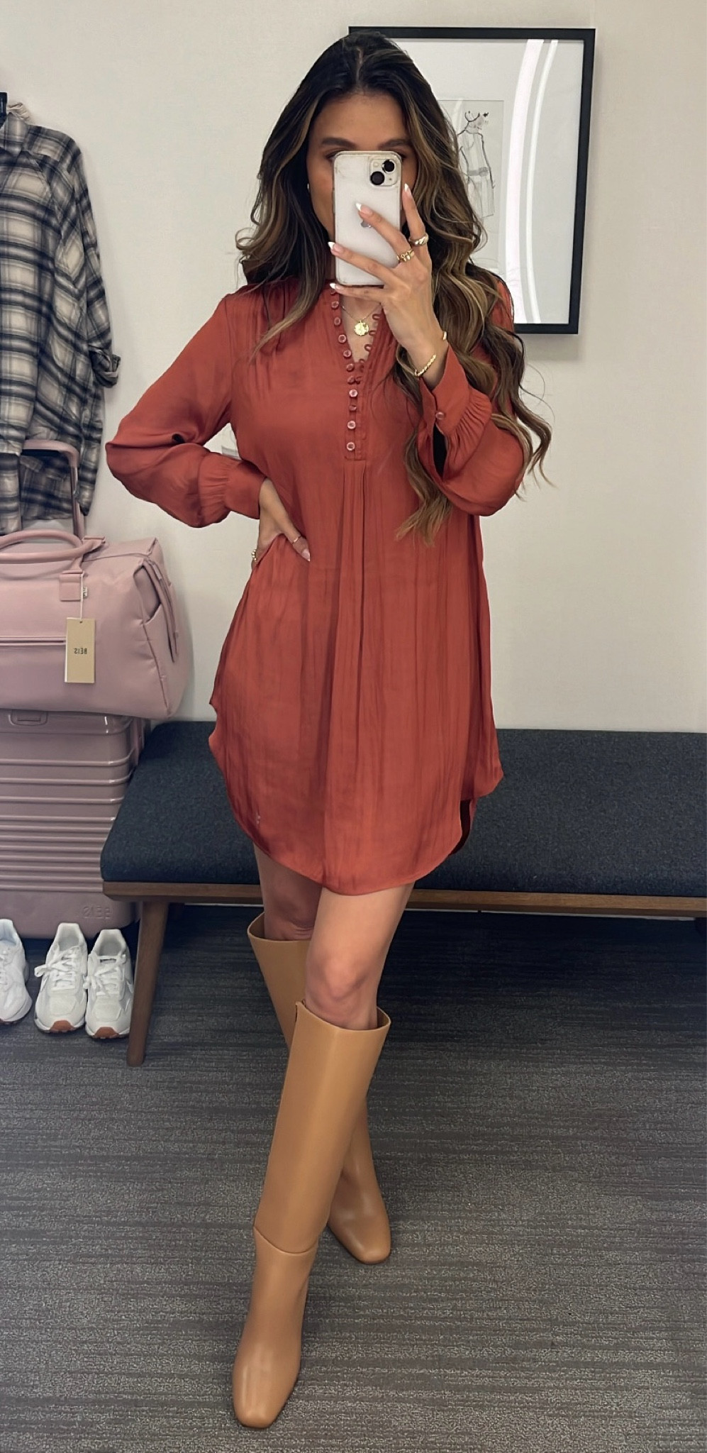 These boots are $150 off!! Wearing a size xs in dress and size 8 in the boots! Xo!

#LTKSaleAlert #LTKxNSale #LTKShoeCrush