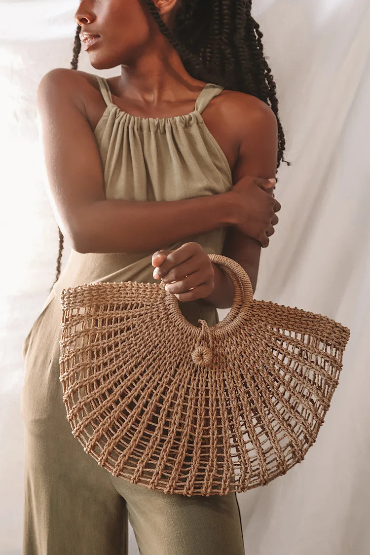 Market Marvel Tan Woven Tote | Lulus (US)