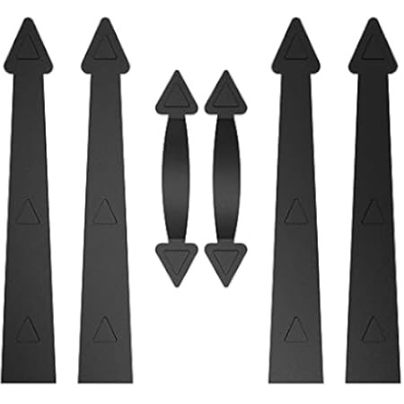WINSOON Magnetic Garage Door Decorative Hardware Couch House 6 Pieces Carriage Accents Faux Hinges C | Amazon (US)