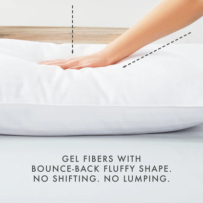 Plush Down-Alternative Gel-Fiber Pillow (2-Pack) | Linens and Hutch