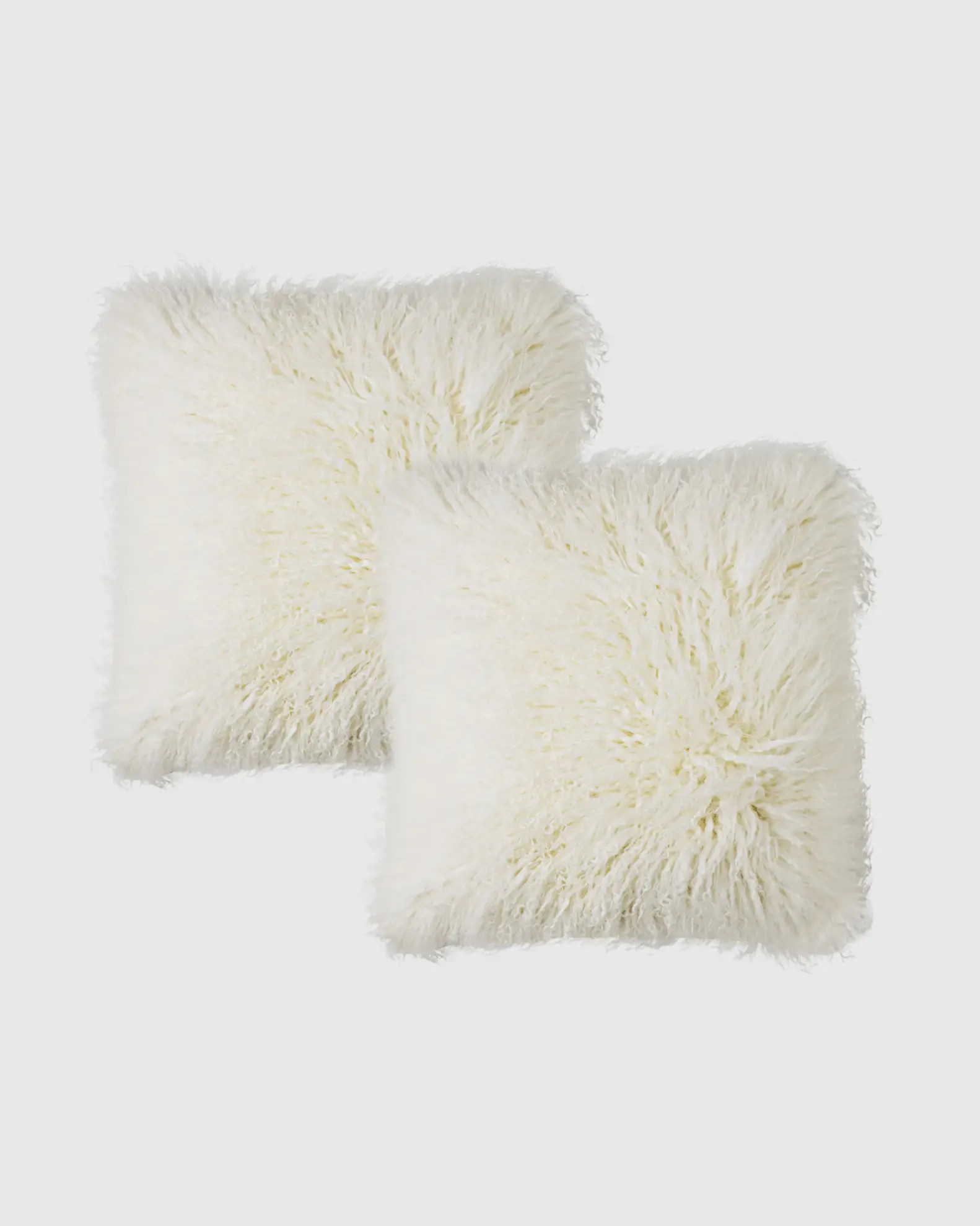 Luxe Mongolian Lamb Pillow Cover - Set of 2 | Quince