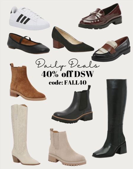 DSW 40% off shoes and boots for fall! 2 days only code :FALL40


#LTKsalealert #LTKSeasonal #LTKshoecrush