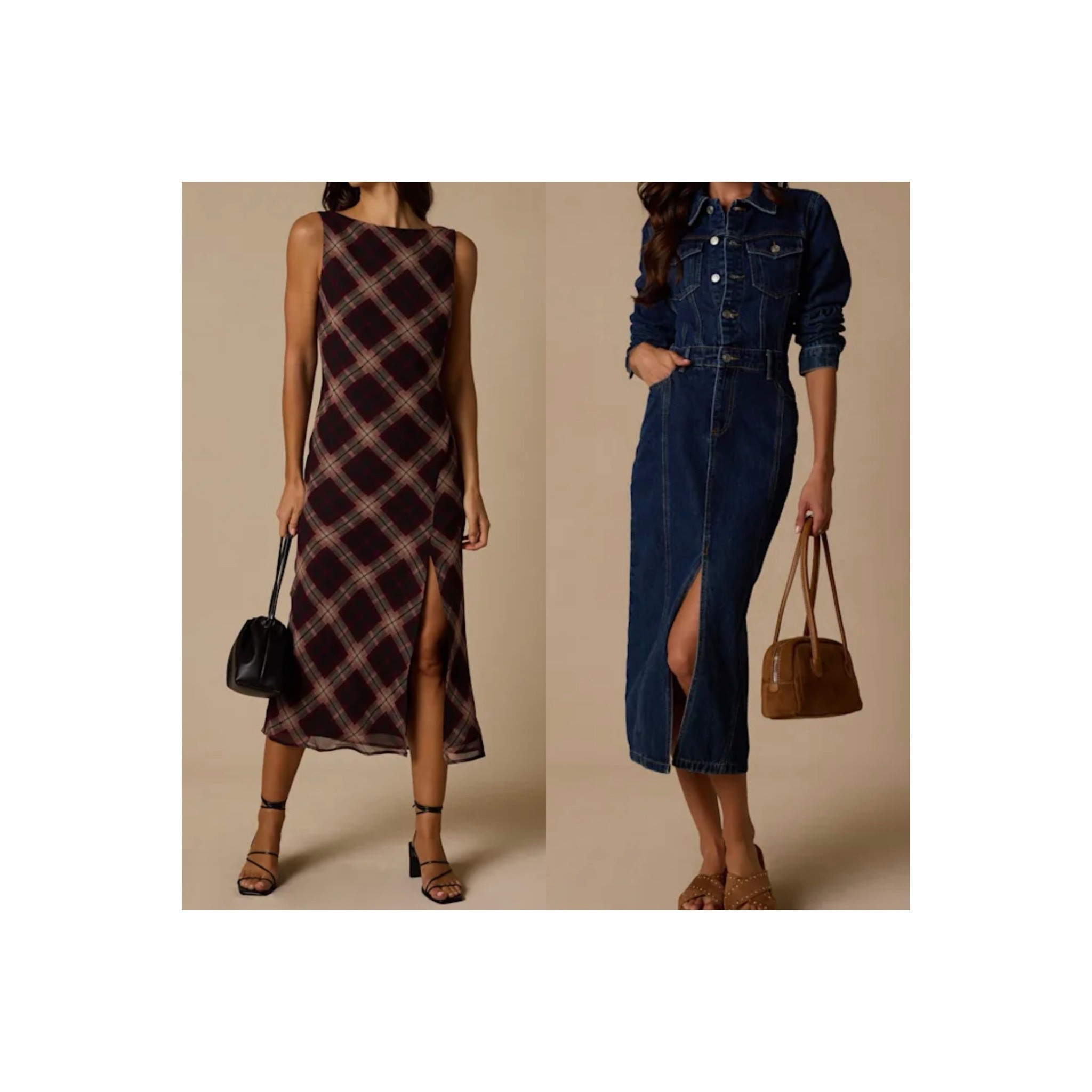 I see the plaid dress with a conch belt and cowboy boots and the denim dress with a western belt buckle belt and cowboy boots!

#LTKOver40 #LTKSeasonal #LTKPetite